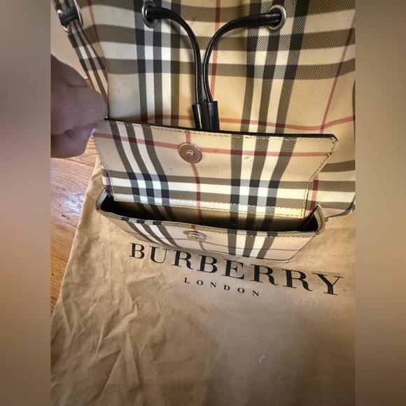 Burberry Backpack Traditional Print Like New!! VINTAGE Y2K - Picture 15 of 16
